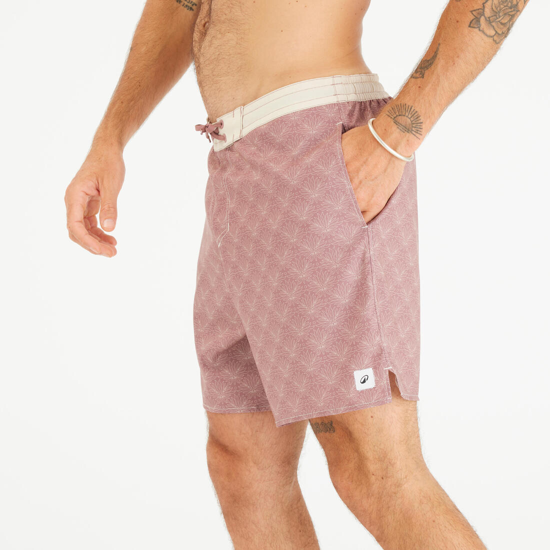 Boardshort surf short de bain mi-long 18'' homme, 100 Supagirl