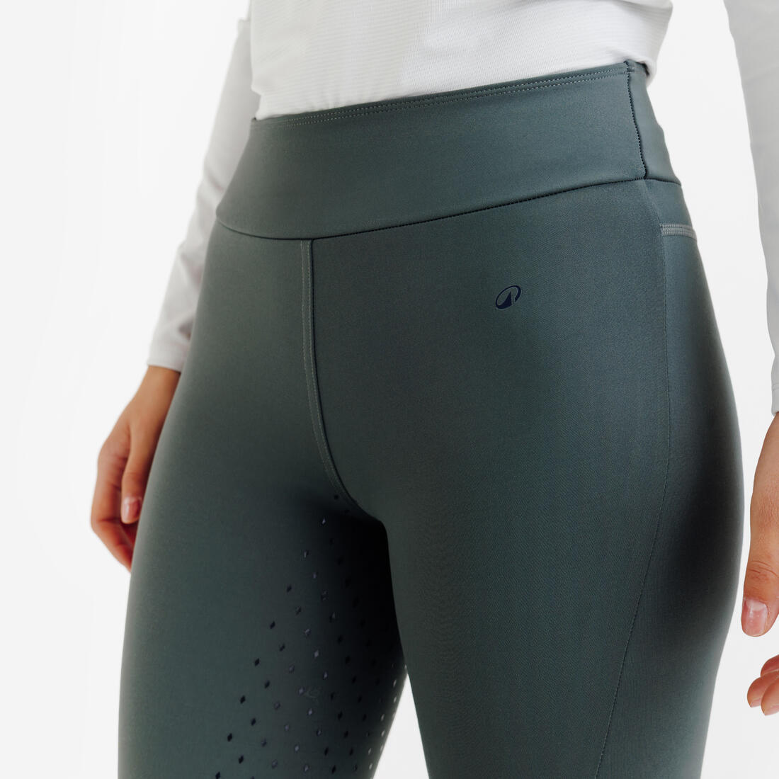 Legging équitation full grip Femme - 500 marine