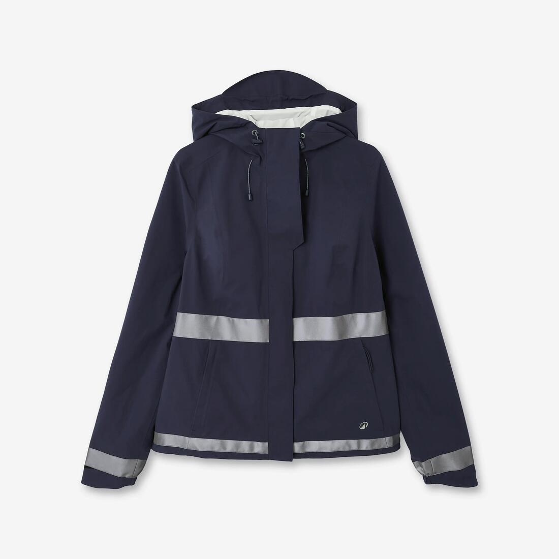 VESTE PLUIE VELO VILLE VISIBILITE NUIT 540 FEMME BLEU MARINE