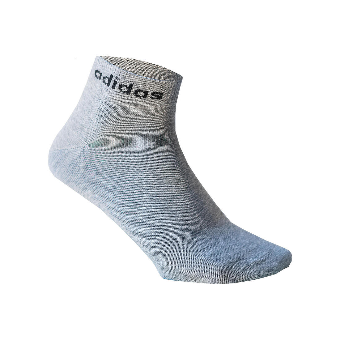 Chaussettes de sport mi-hautes lot de 3, noir blanc gris