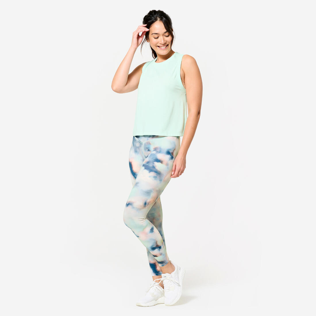 Debardeur crop top femme - parme