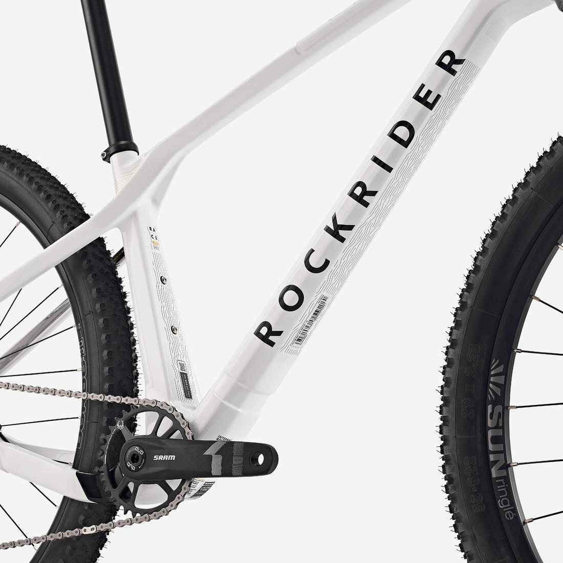 Vélo VTT semi-rigide XC cadre carbone RACE 900 NX, Blanc