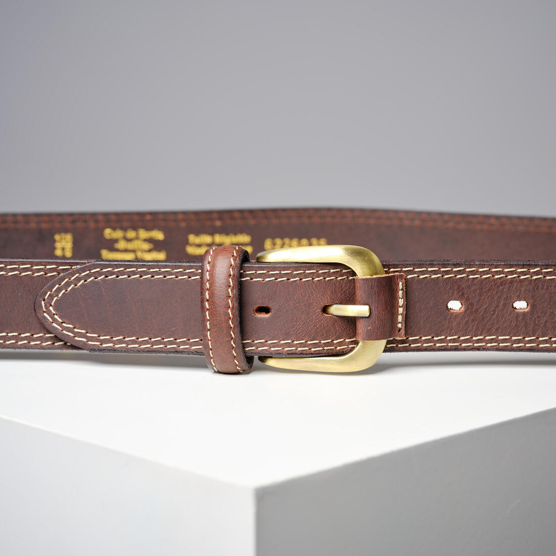 Ceinture chasse cuir marron