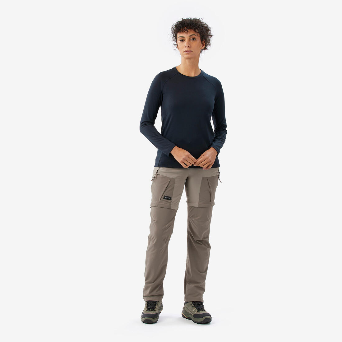 T-shirt manches longues en laine mérinos femme, Merino Resist