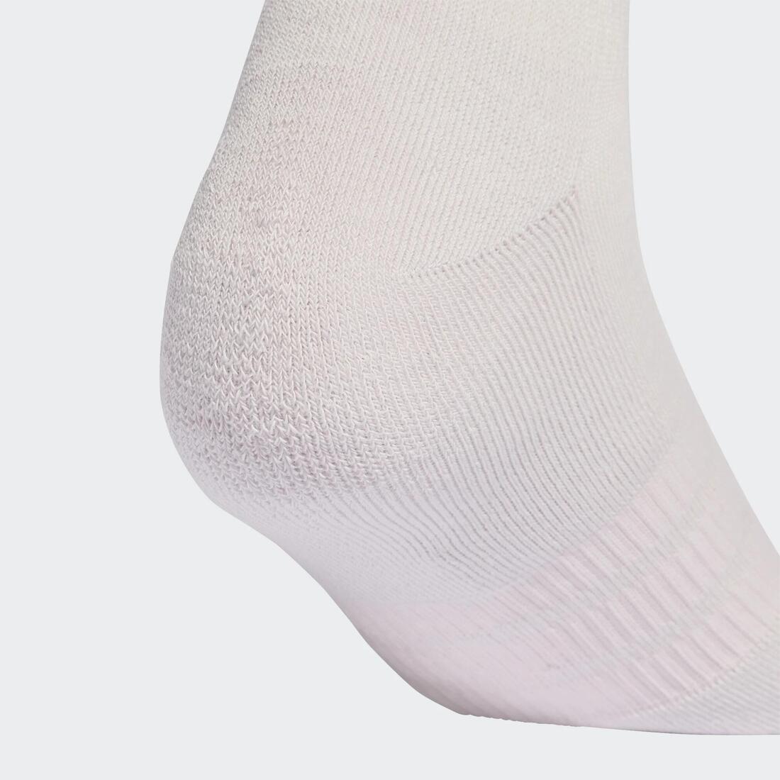 Chaussettes matelassées mi-mollet Adidas, rose, beige et, lot de 3