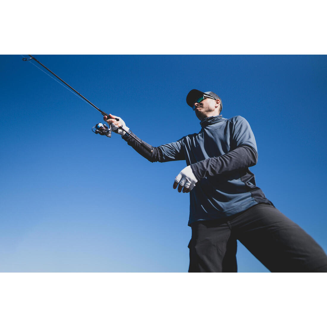 Gants de pêche 500 anti-uv Adulte mitaines
