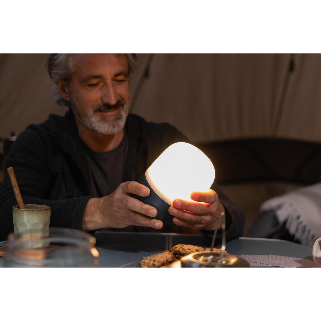 Lampe de camping avec batterie externe - bl 400 rechargeable usb c - 400 lumens