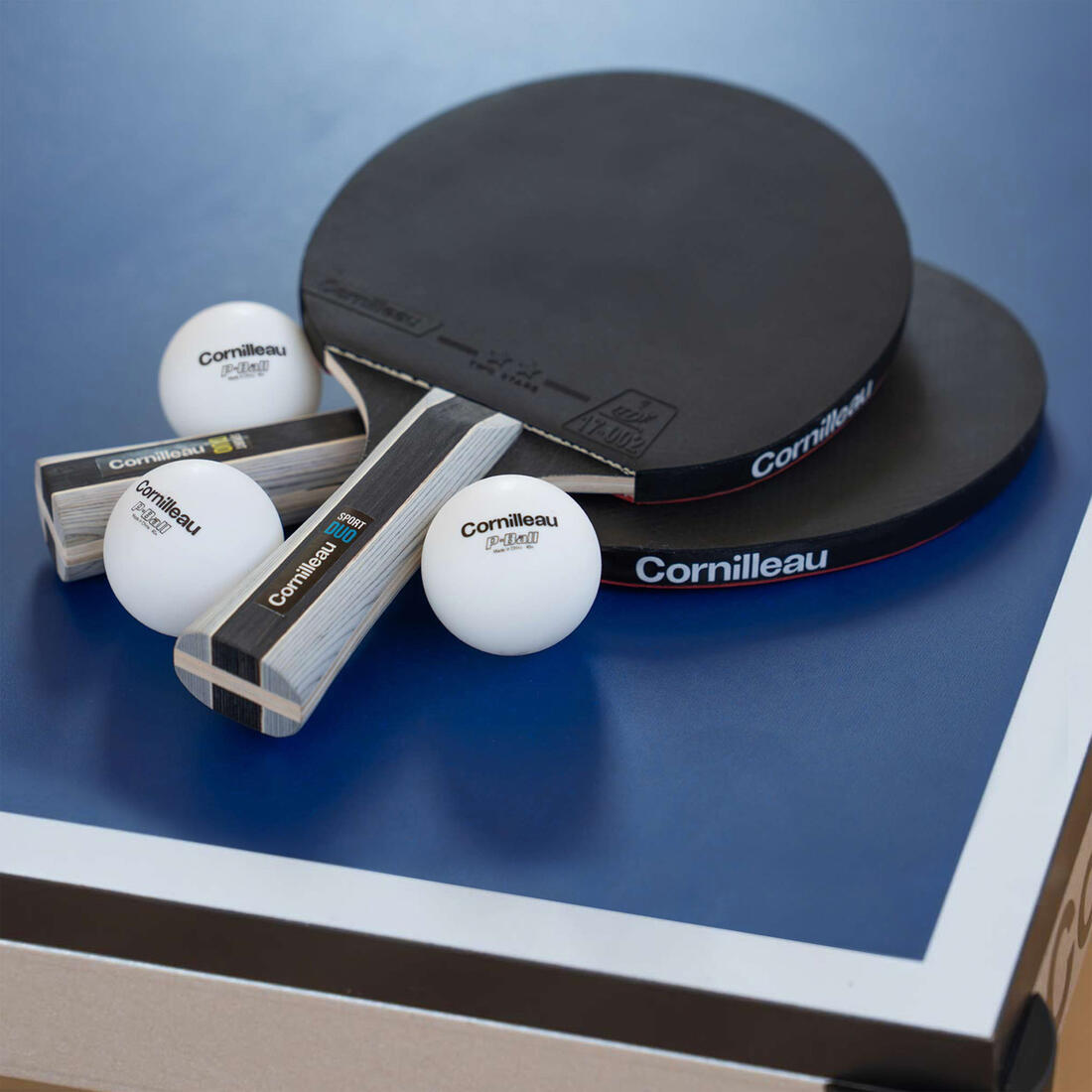SET TENNIS DE TABLE FREE DE 2 RAQUETTES ET 3 BALLES - PACK DUO