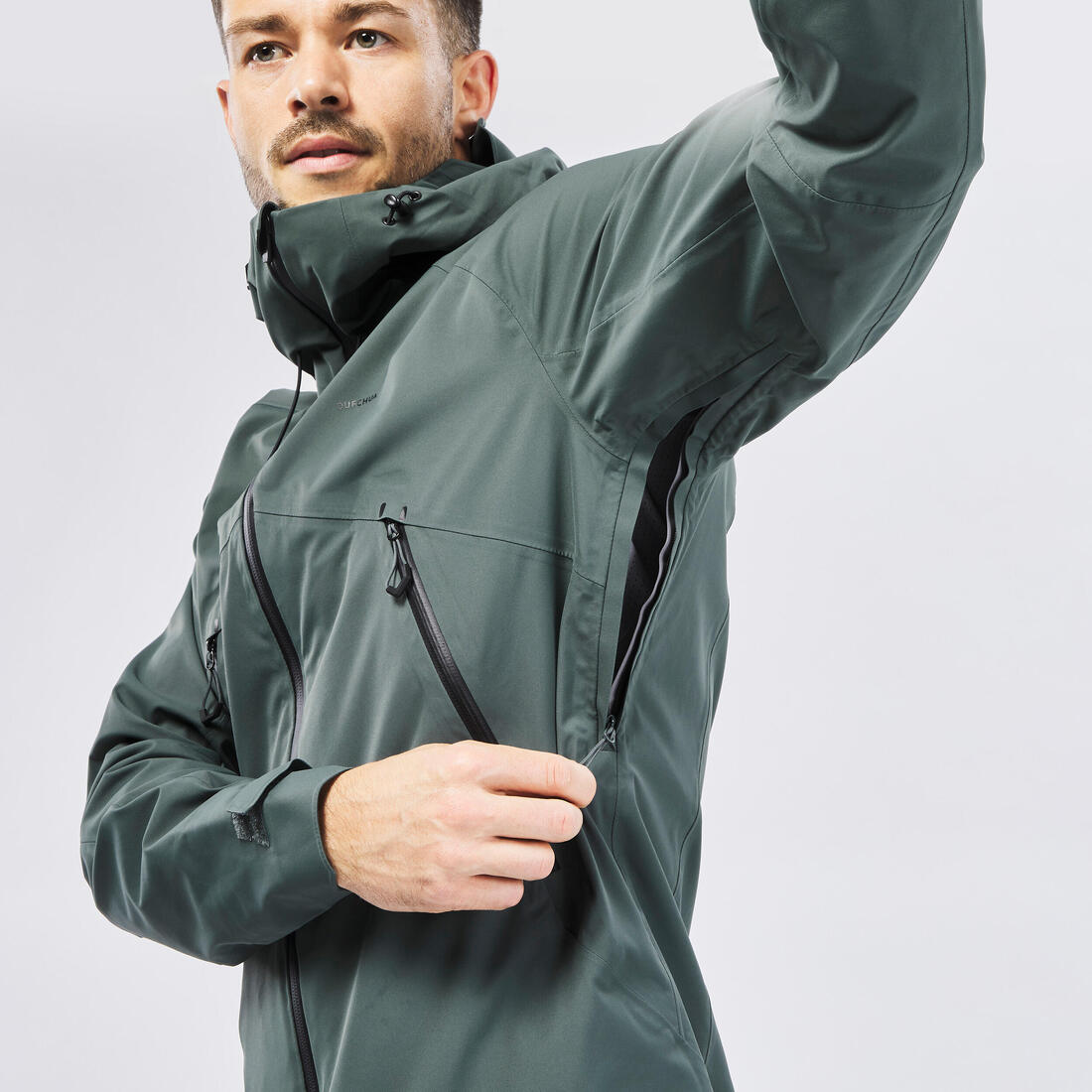 Veste imperméable et respirante de randonnée homme, MH500