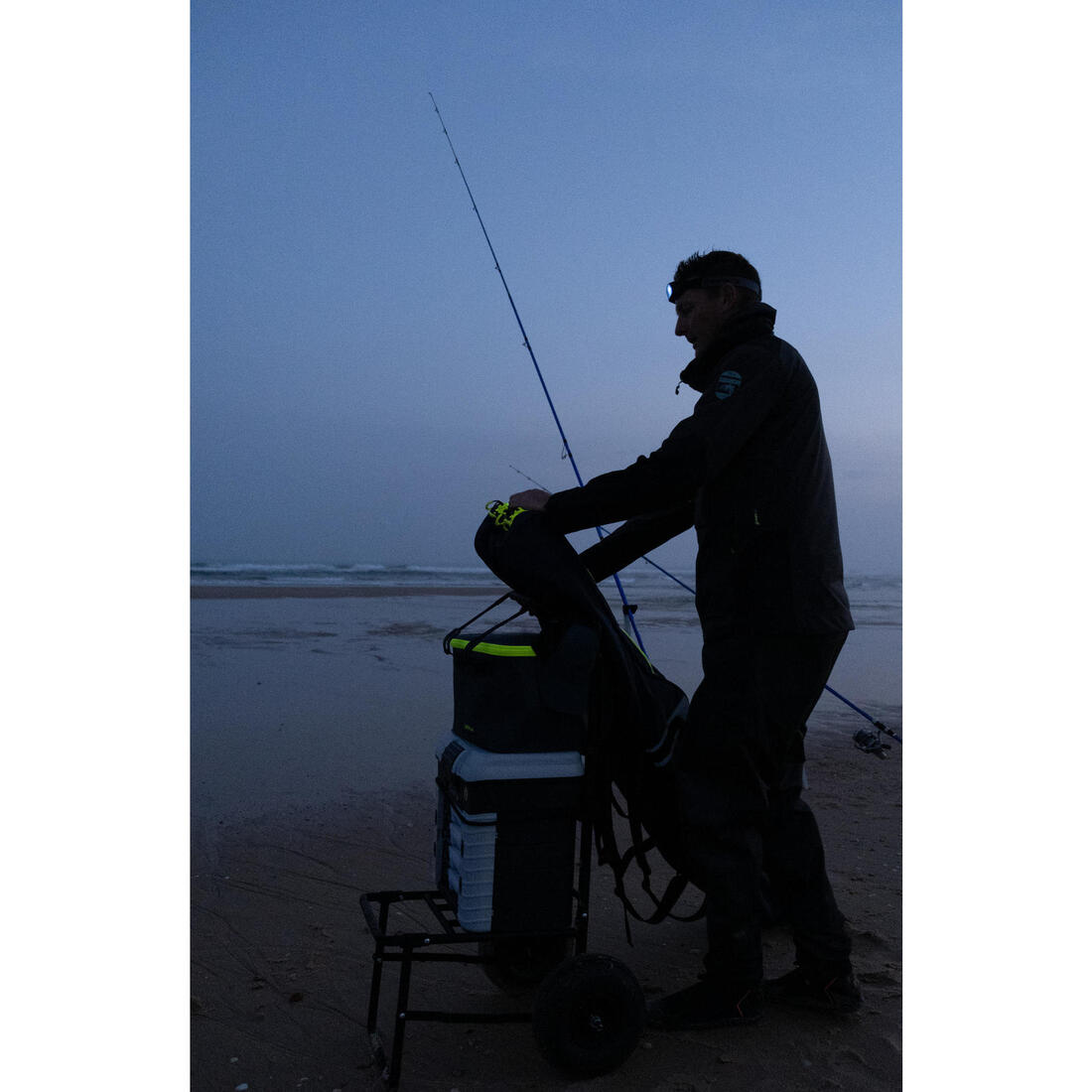 Trousse moulinet pêche en surfcasting