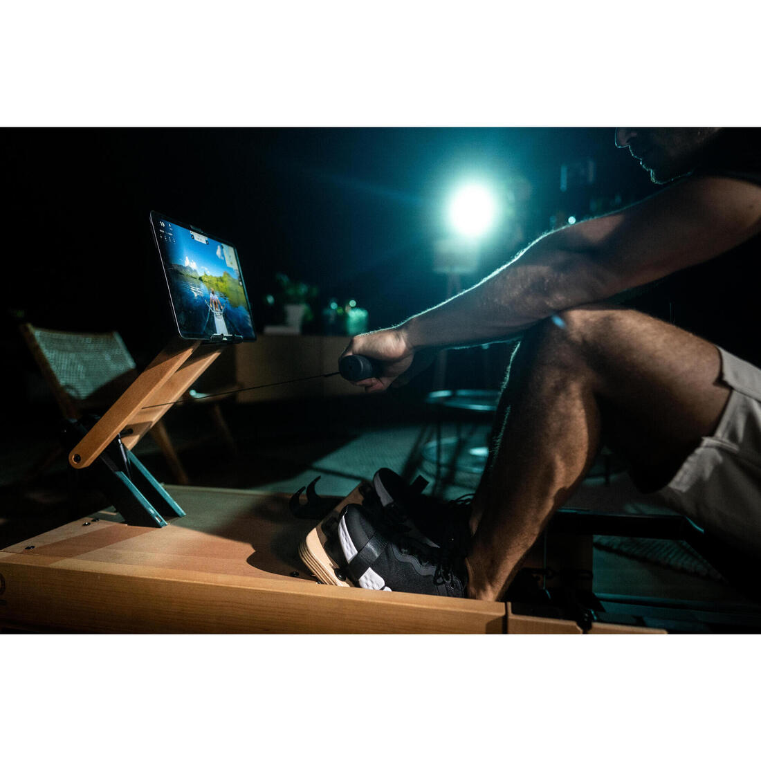 Rameur banc woodrower 3 en 1, auto-alimenté, connecté et garanti par Decathlon