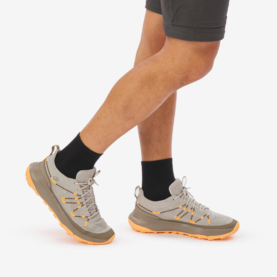Chaussures de randonnée homme, NH500 beige orange