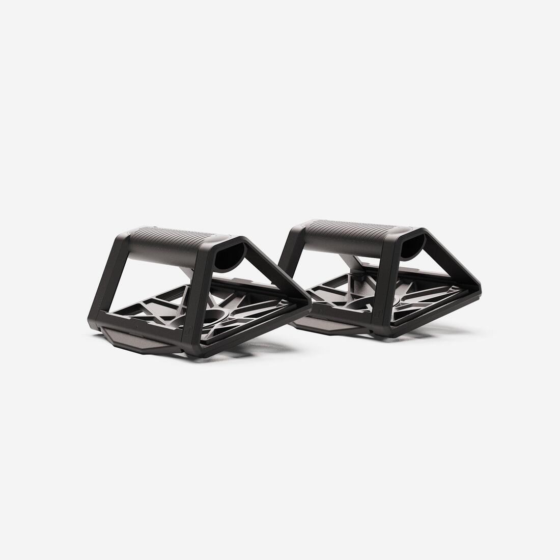 Poignées pour pompes de musculation avec base instable clipsable