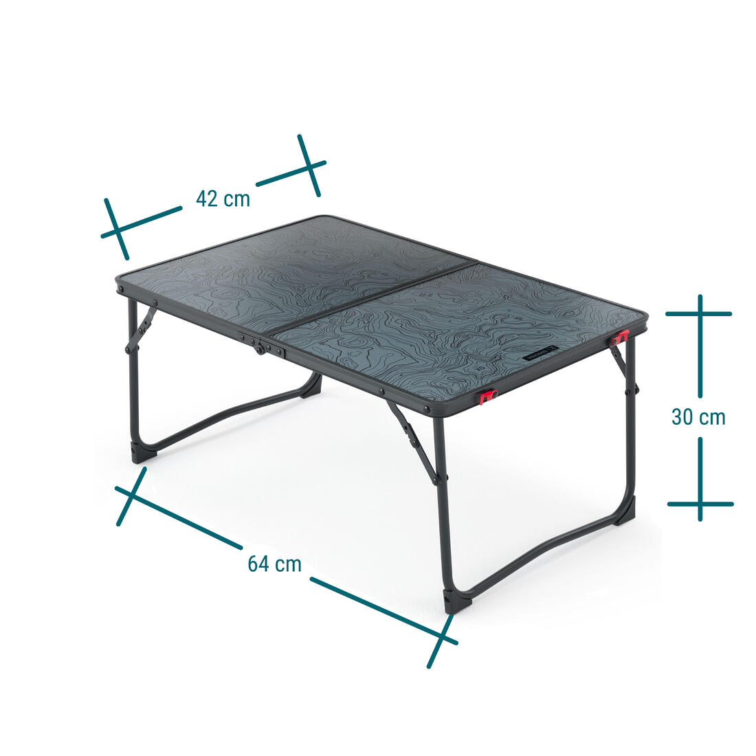 Table de camping basse pliante, 2 à 4 personnes