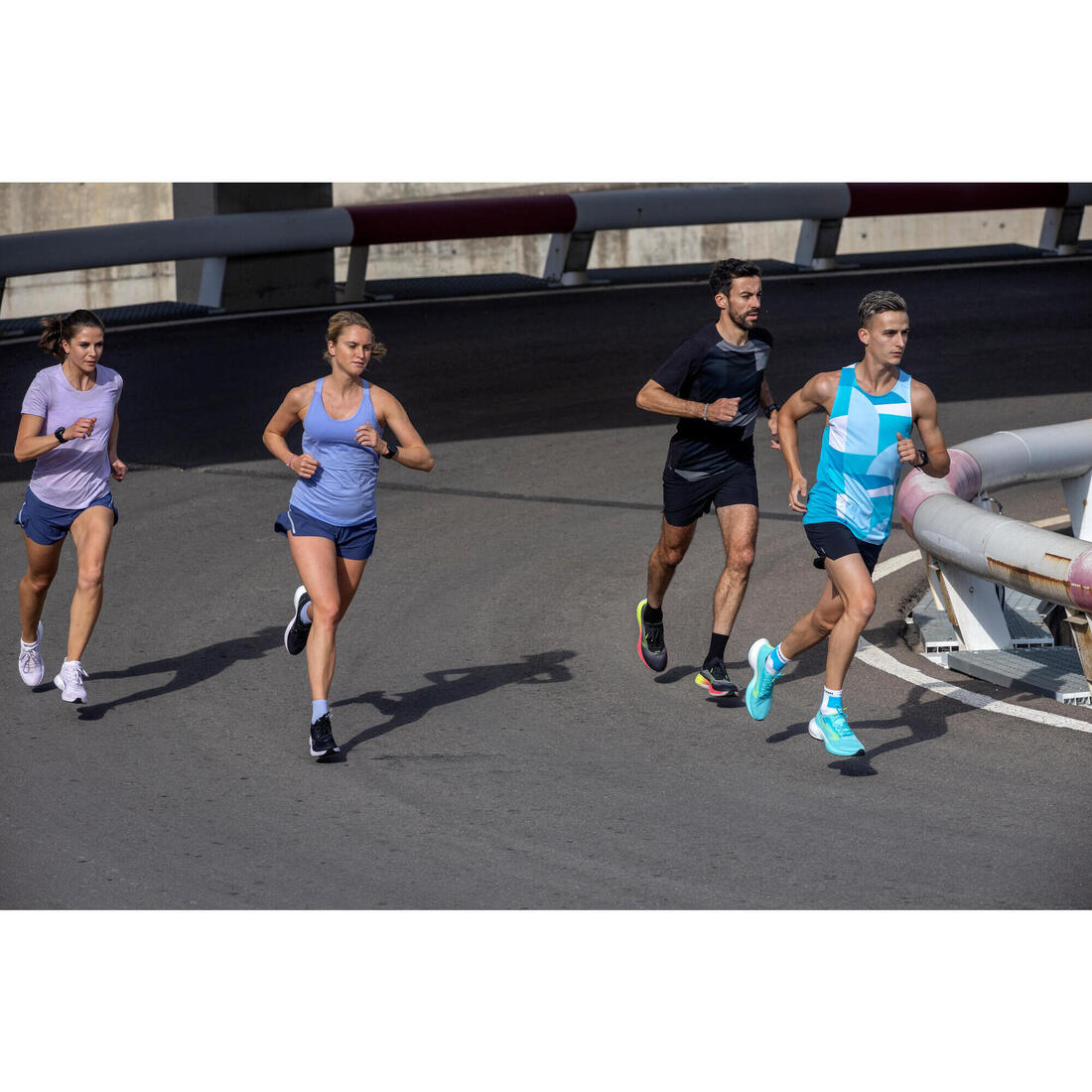 Débardeur running avec brassière intégrée femme - kiprun run 500 confort