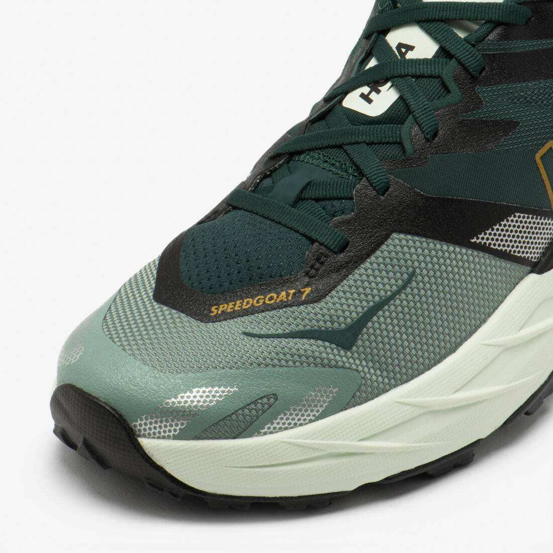 Chaussures de running trail homme, Hoka Speedgoat 7, vert et