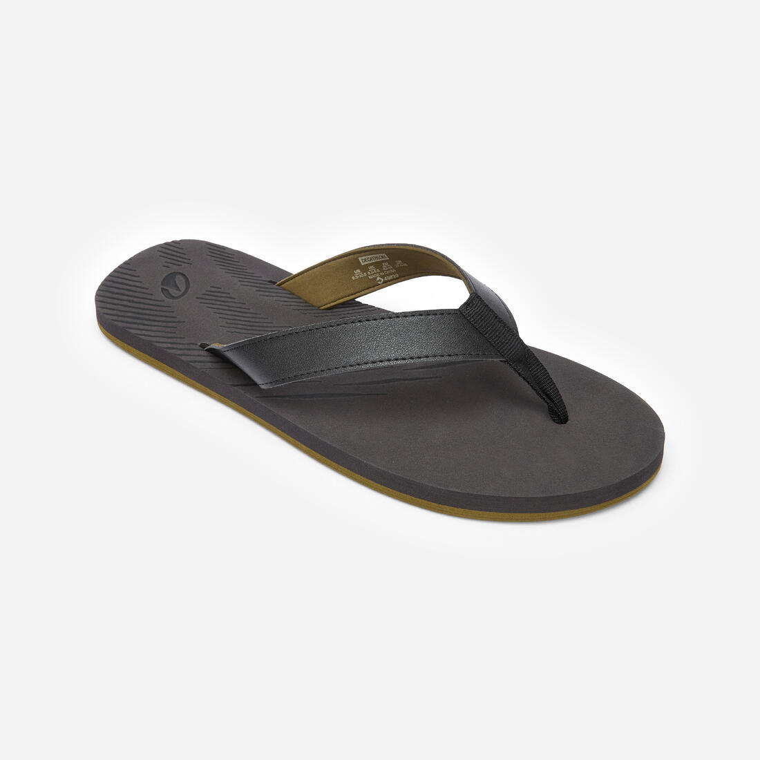 Tongs homme, 150 gris foncé