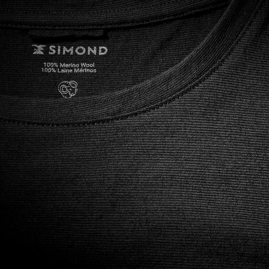 T-shirt manches courtes 100 % laine mérinos femme, Merino 100%