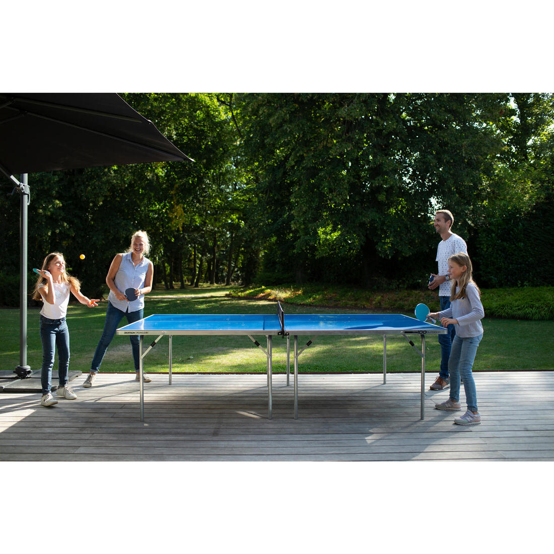 TABLE DE PING PONG EXTERIEUR PPT 130 BLEUE