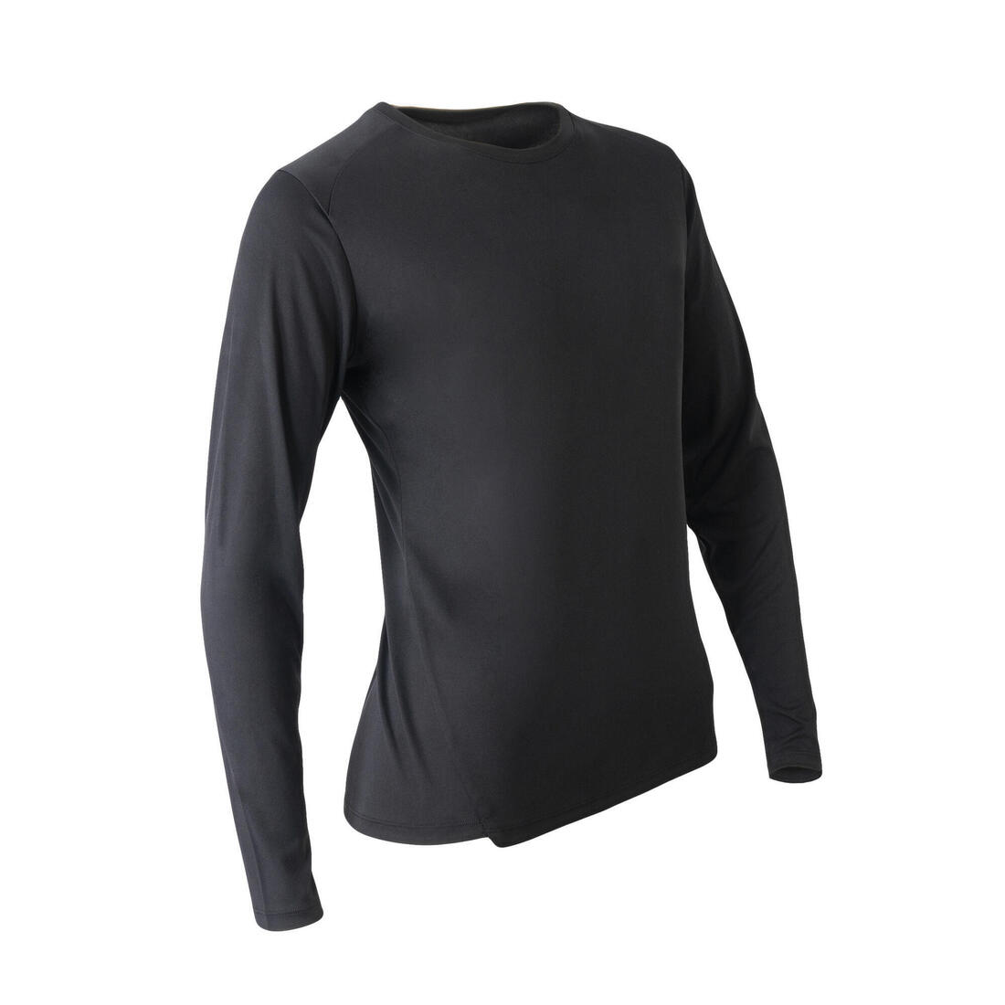 T-shirt manches longues running femme - sun protect noir