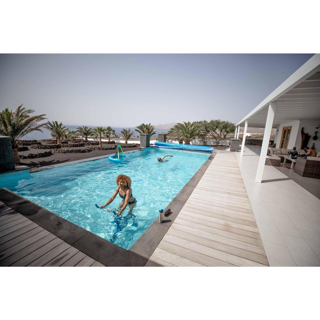 Bouée piscine gonflable imprimée grande taille 92 cm avec poignées
