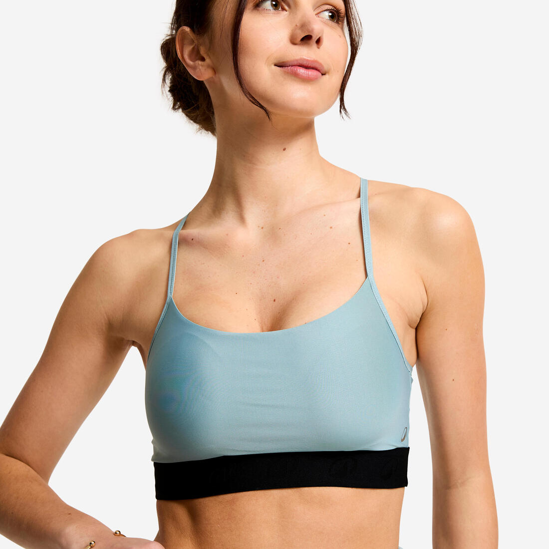 Brassière bretelles fines croisées maintien léger Femme