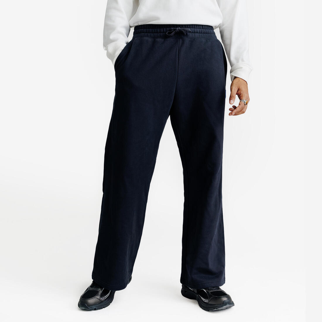 Pantalon jogging droit, homme, Elementals, noir