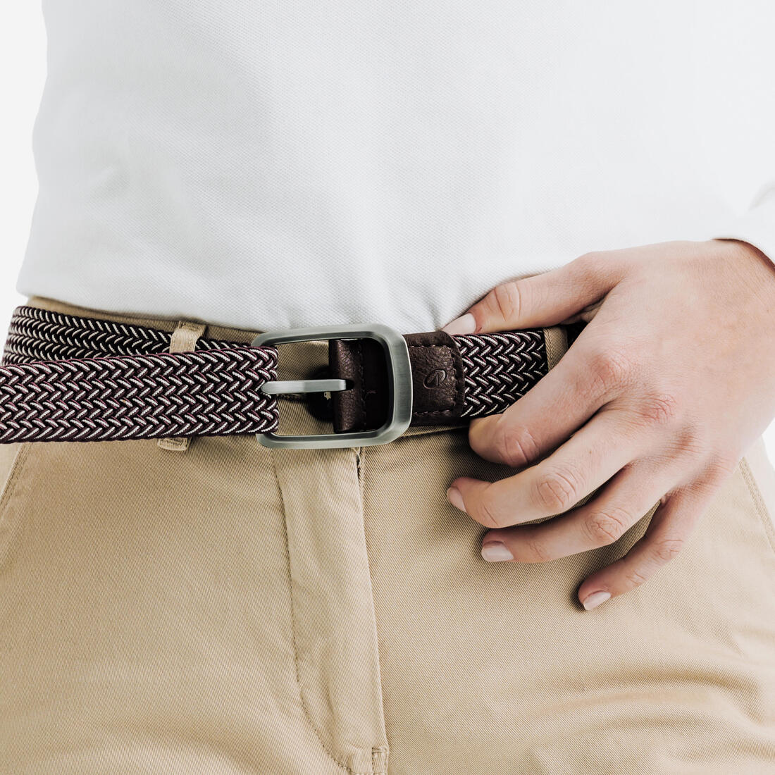 Ceinture golf tressée élastique & extensible