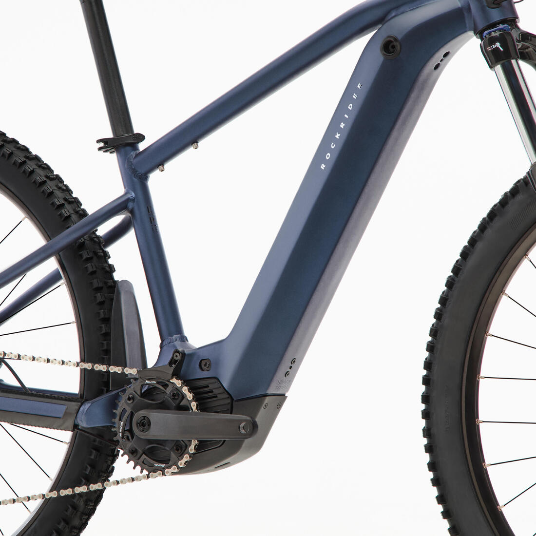 Vélo vtt électrique semi rigide 29" - e-expl 520 bleu nuit
