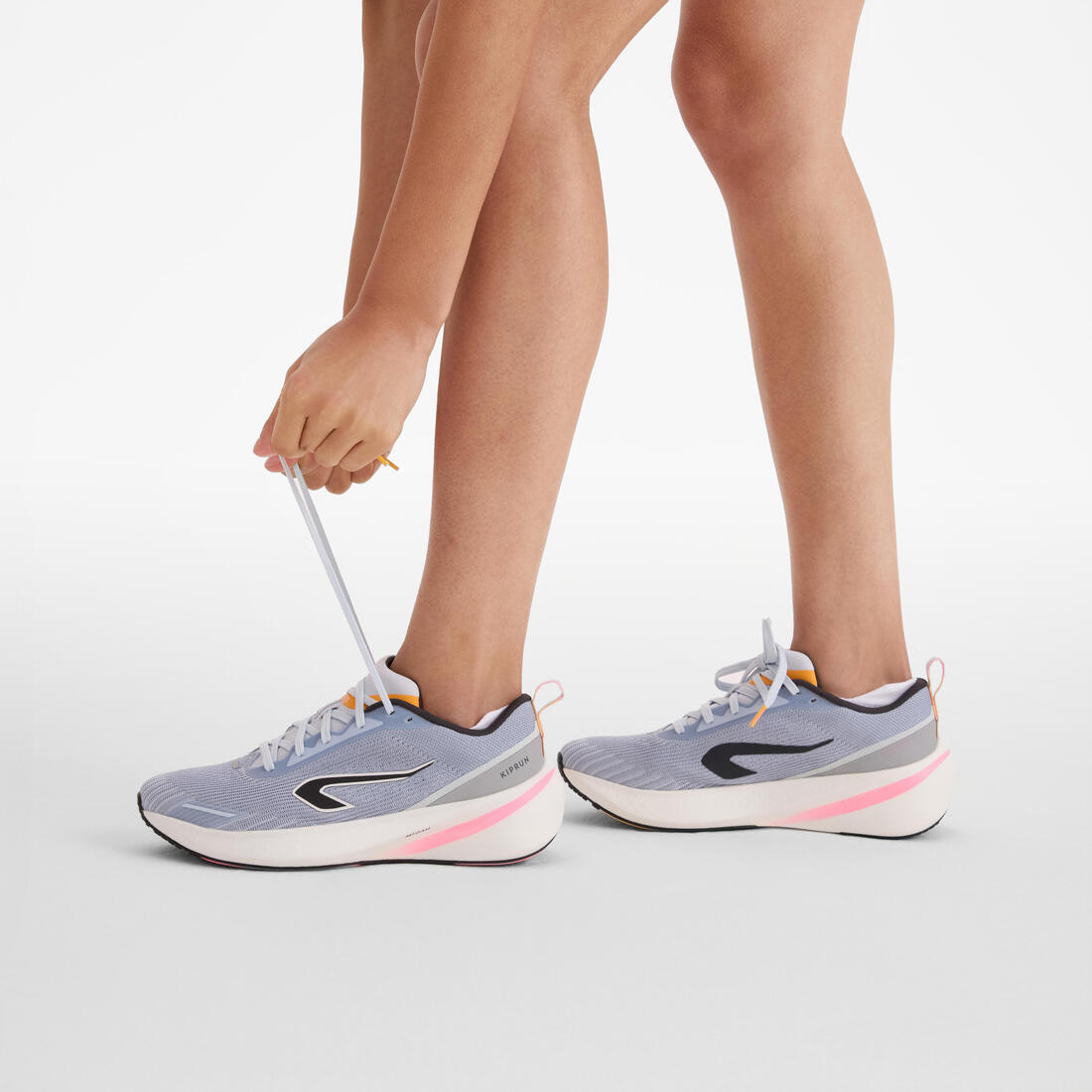 Chaussures de Running Femme, Kiprun Cushion 500 Blanche
