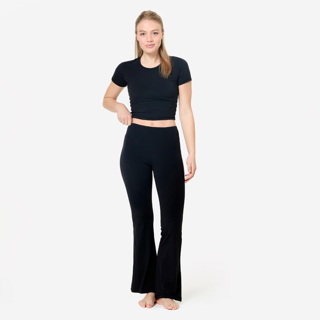Legging de yoga et pilates flare et doux femme