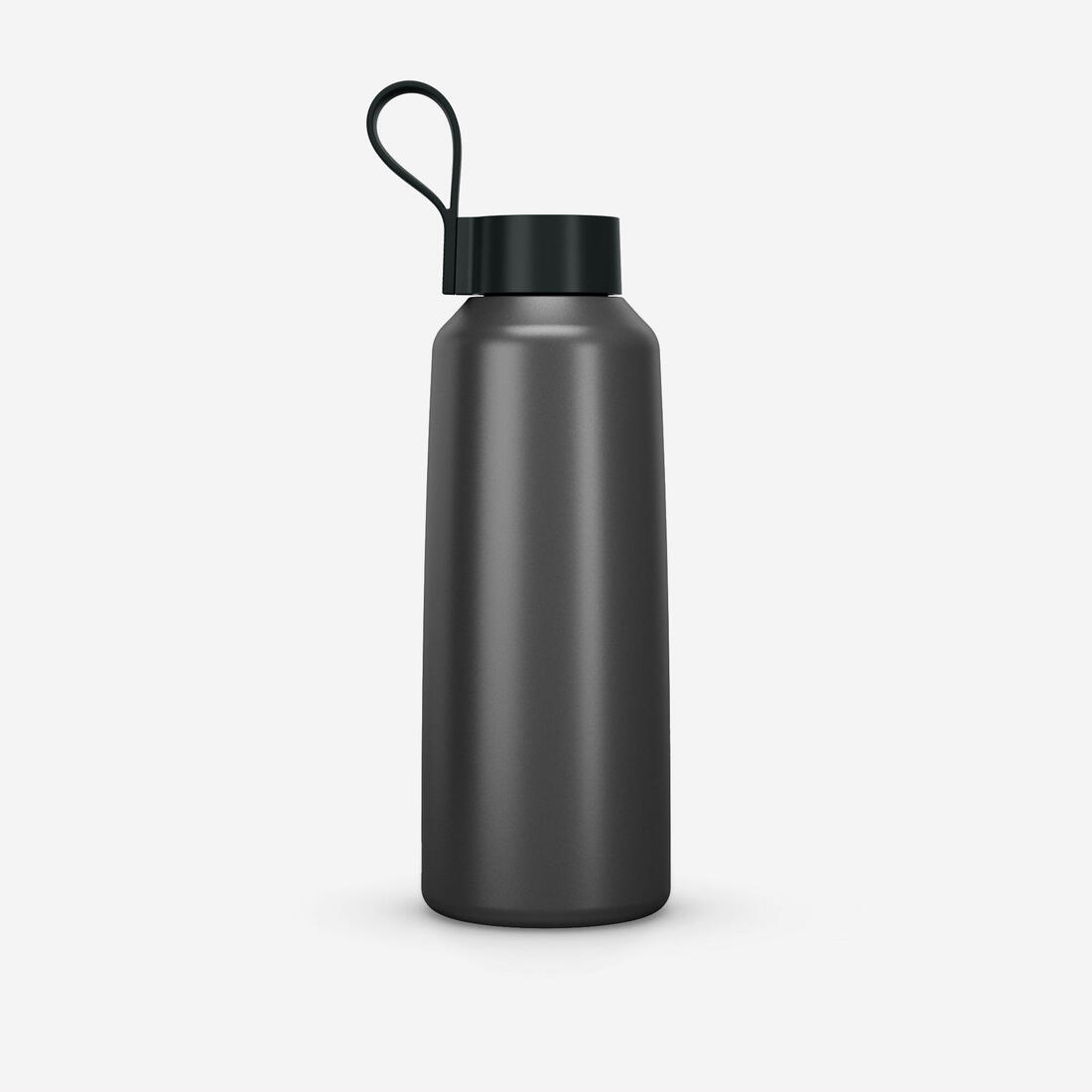 Gourde inox 1L avec bouchon à vis, composée à 75% d'acier recyclé