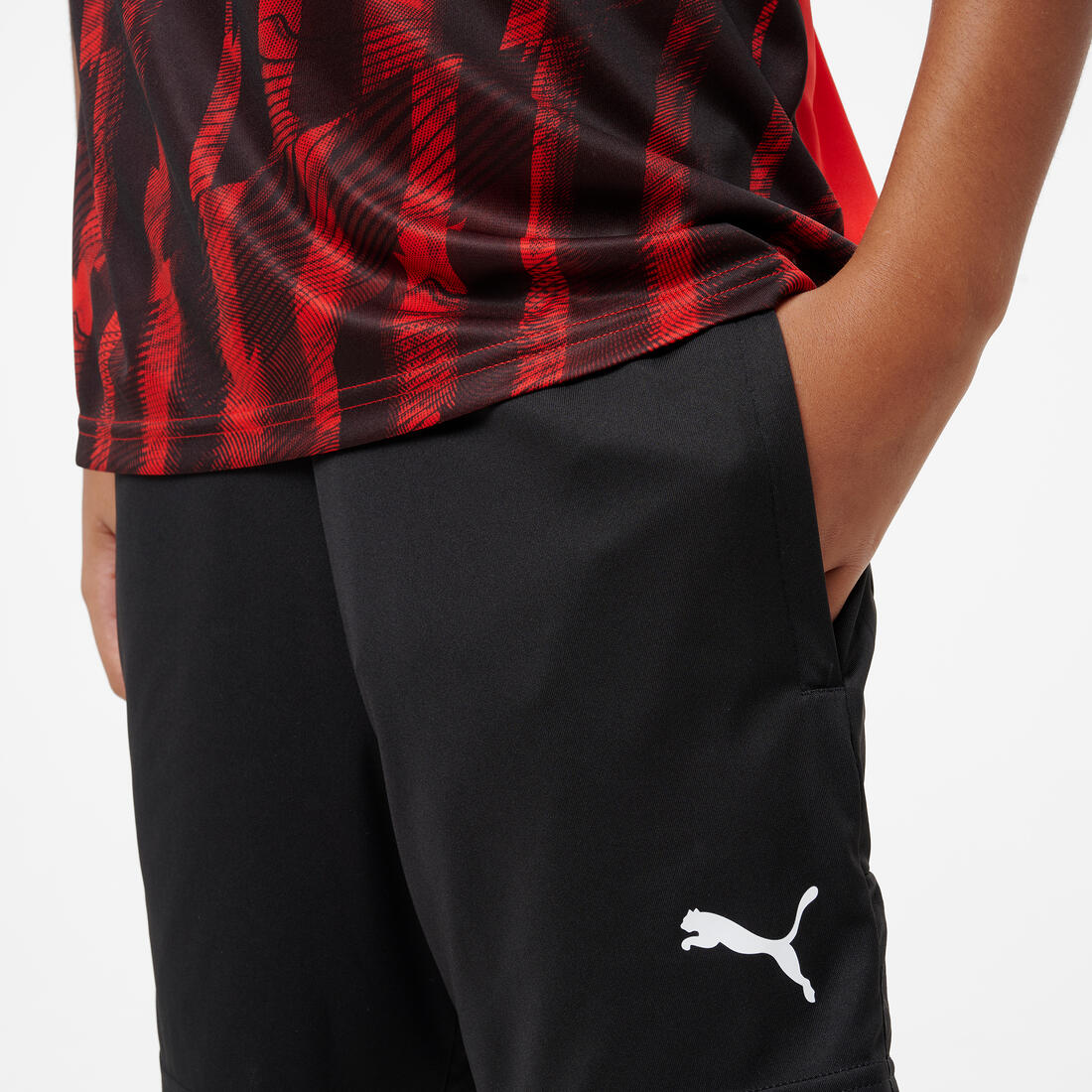 Short de football Puma IndividualLIGA 26 Enfant Noir