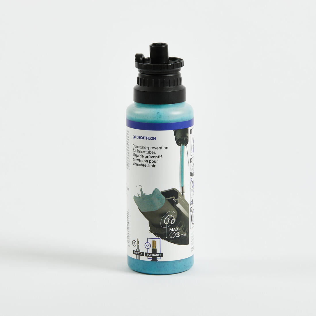 Liquide préventif pour chambre à air vélo Schrader