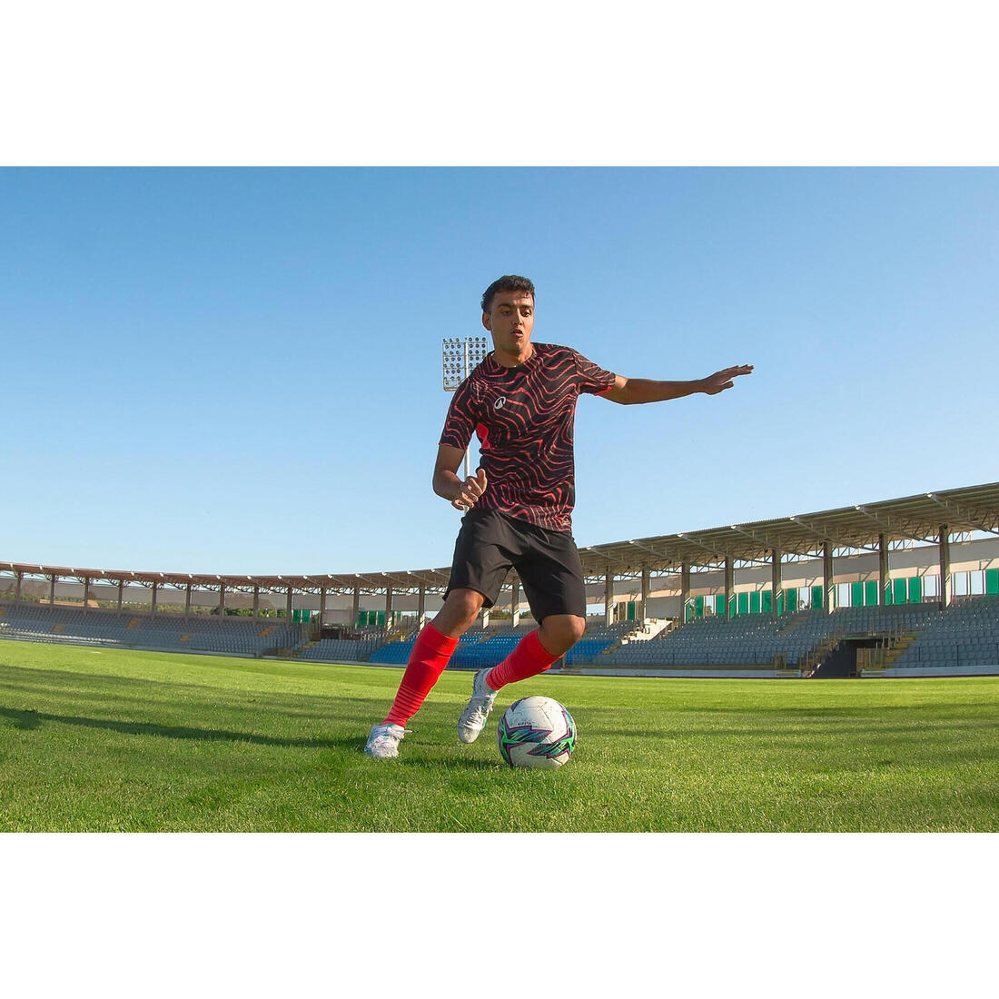 MAILLOT DE FOOTBALL ADULTE MANCHES COURTES VIRALTO TOPO ROSE FLUO &