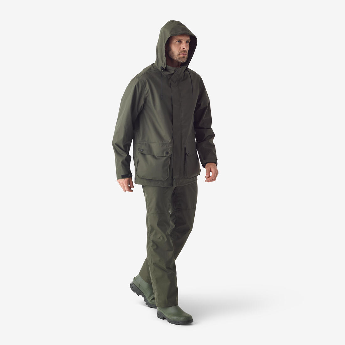 Pantalon impermeable 100 vert