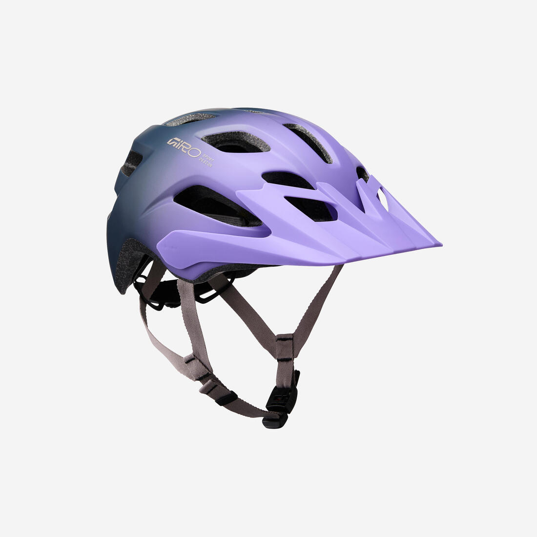 Casque de vélo VTT, Giro Tao MIPS gris foncé violet