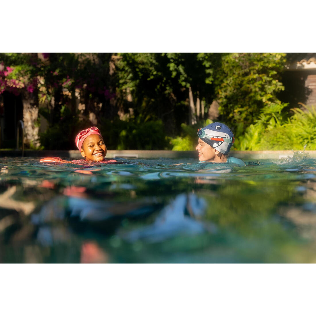 Bonnet de bain en maille - tissu uni - taille s