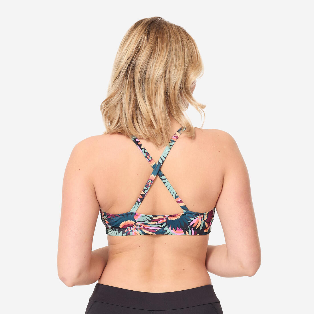 Haut de maillot de bain de natation femme lila ara