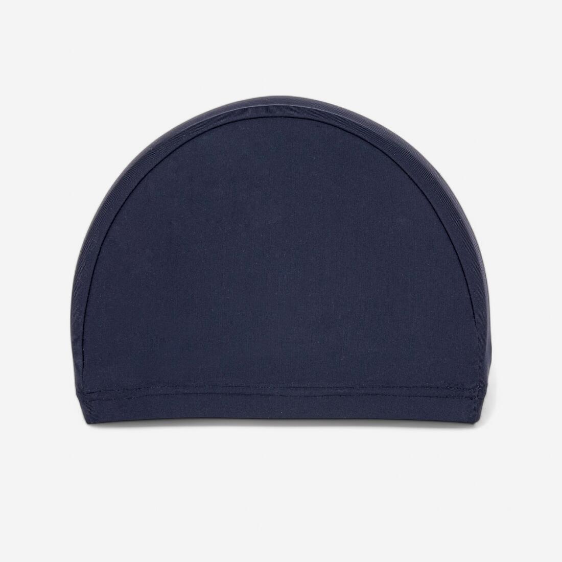 Bonnet de bain tissu taille L - bleu foncé