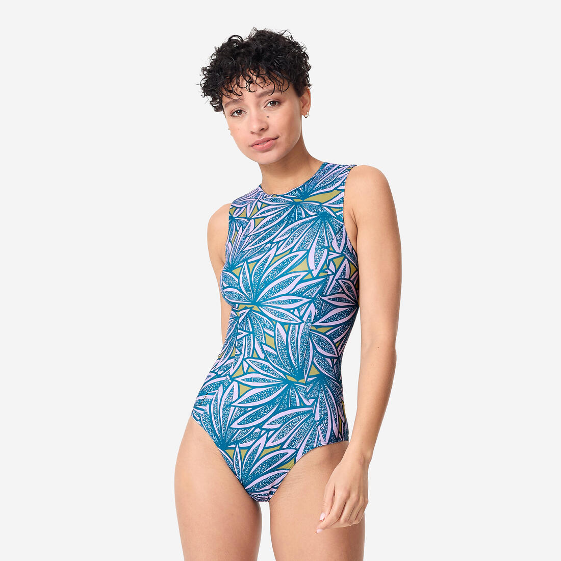 Maillot de bain de surf 1 pièce Femme - Carla noir et