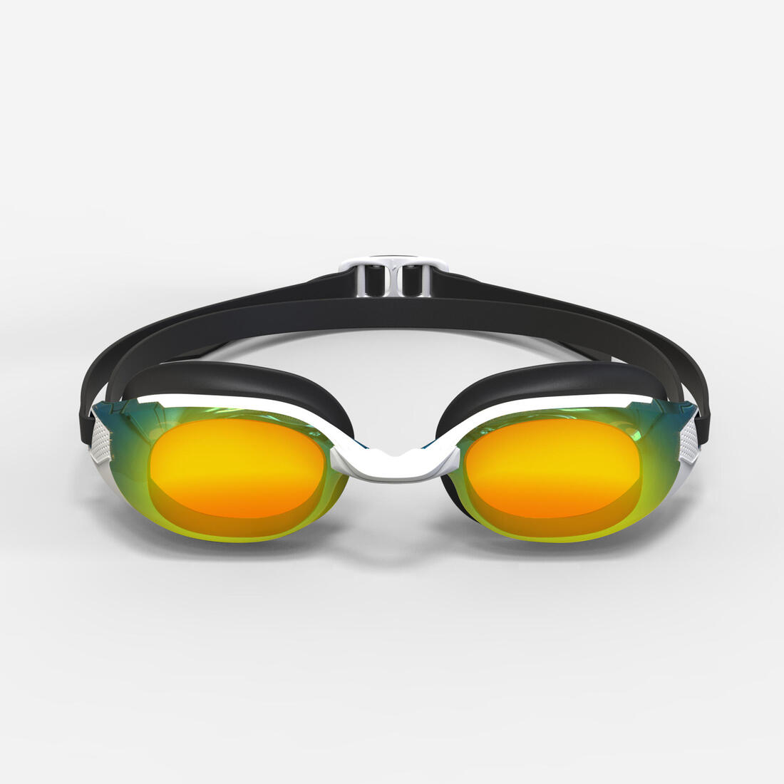 Lunettes de natation Taille Unique - Bfit blanches verres miroirs