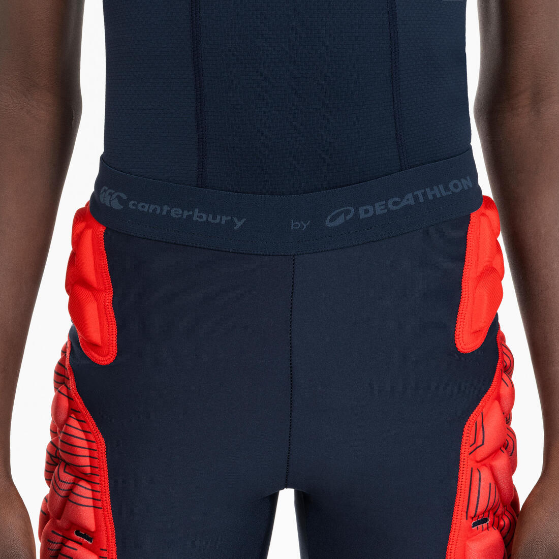 Sous-short de protection de rugby Enfant - R500 Decathlon | Canterbury bleu