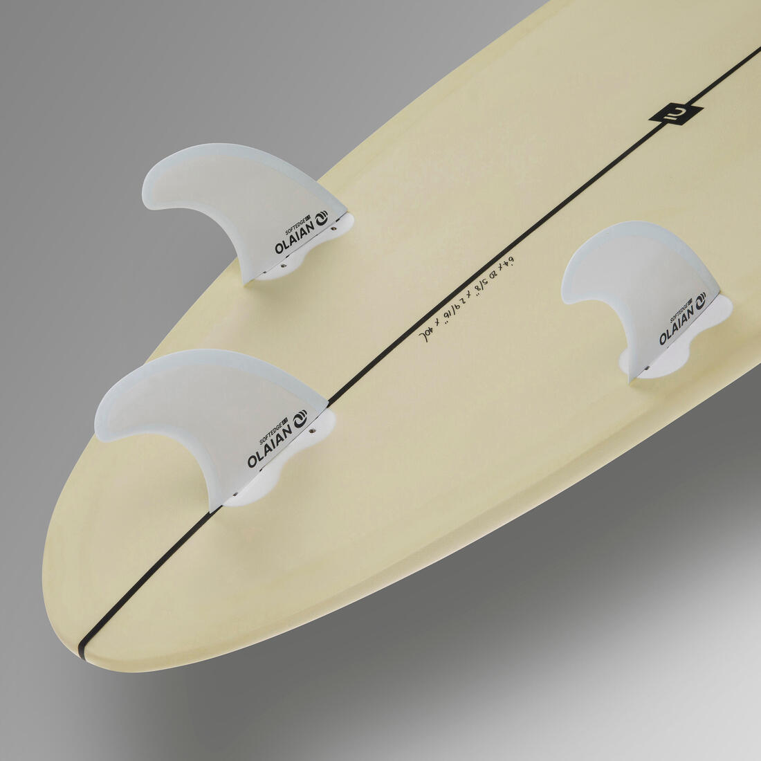 SURF 500 Hybride 6'4"  , livrée avec 3 ailerons .