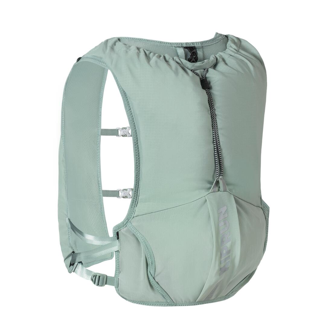 Sac trail running 5l turquoise - vendu avec poche à eau 1l