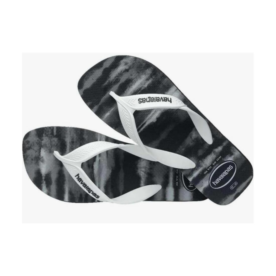 TONGS HAVAIANAS SURF BLACK WHITE POUR HOMME