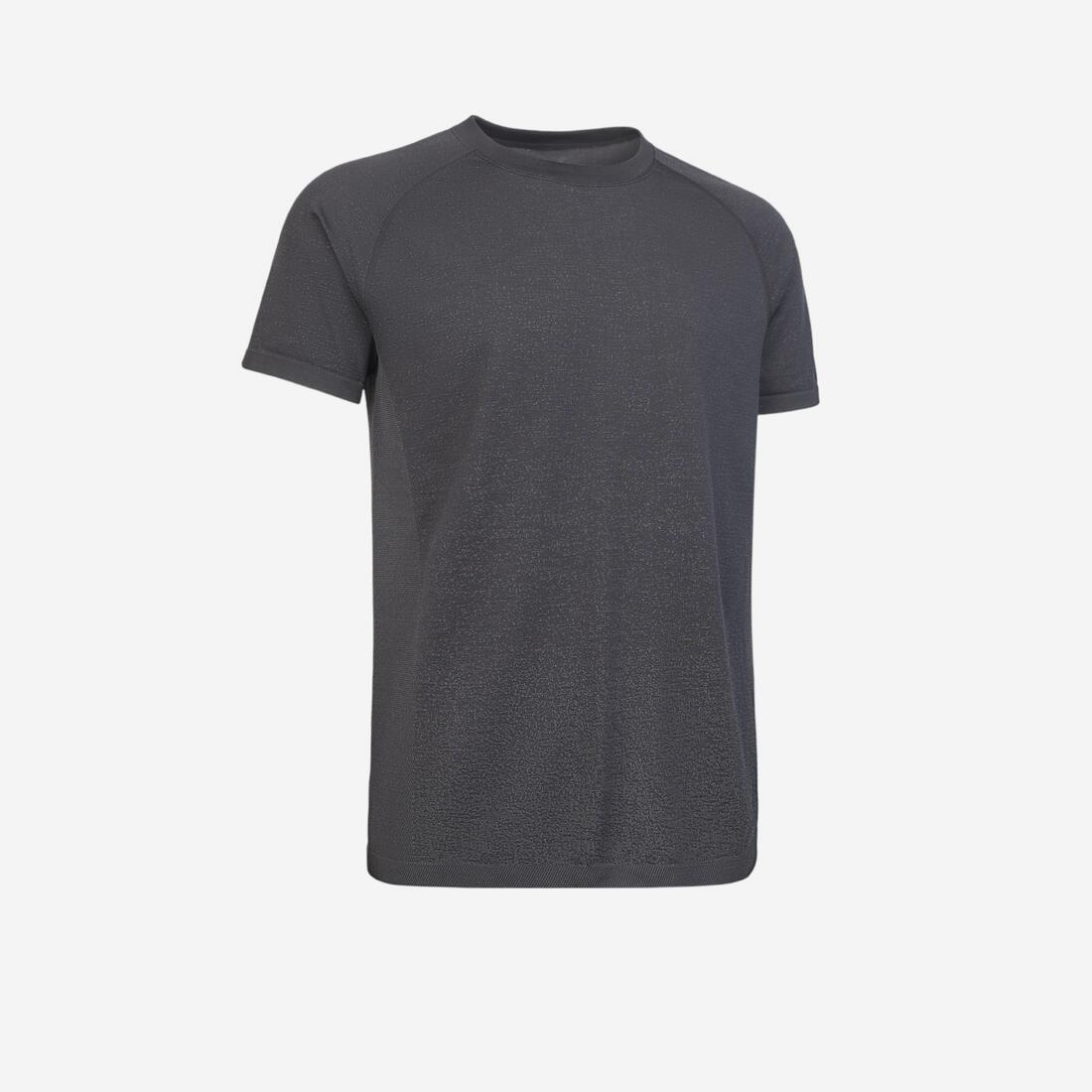 T SHIRT MANCHES COURTES SEAMLESS - SANS COUTURE YOGA DYNAMIQUE HOMME