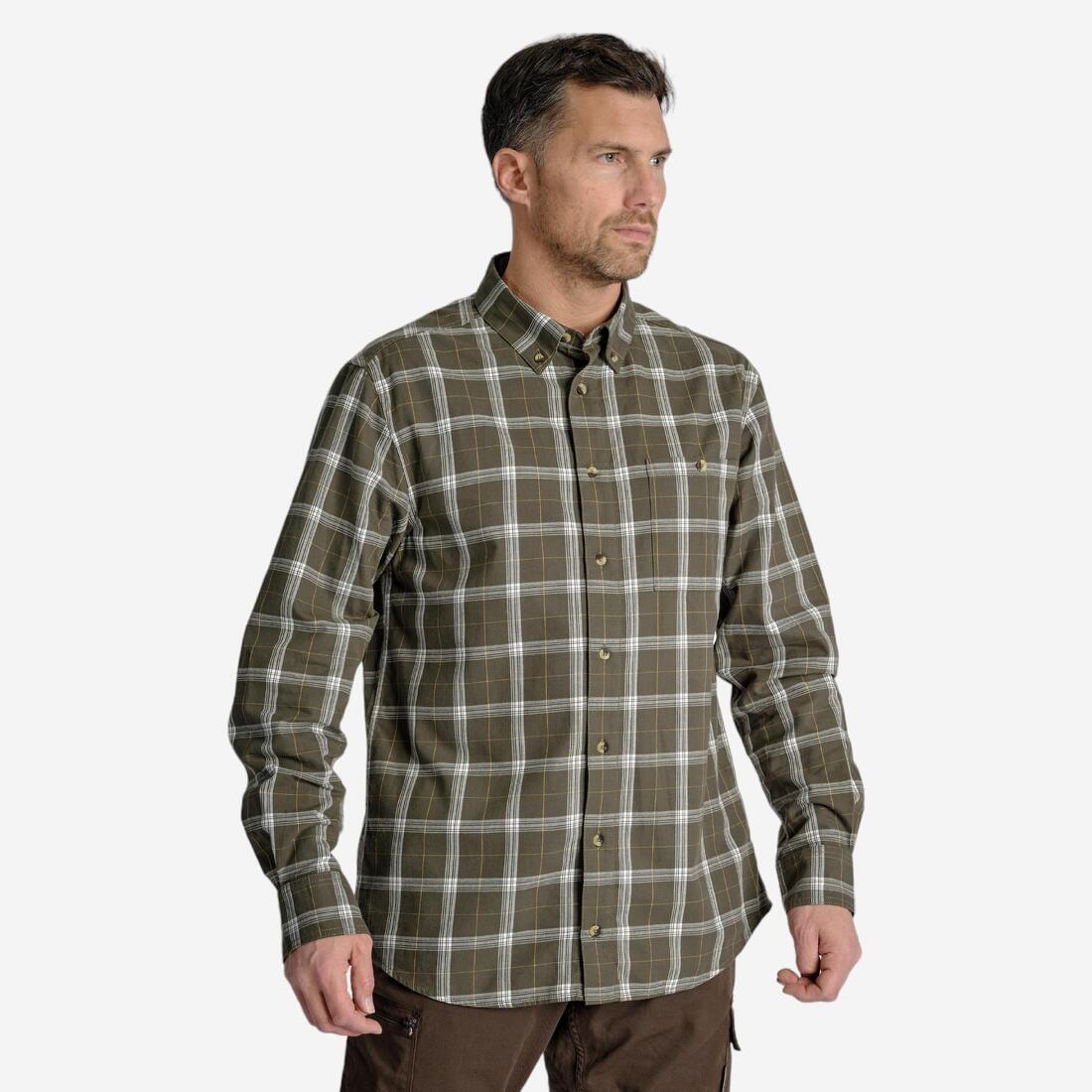 CHEMISE 100 A CARREAUX BLANCHE