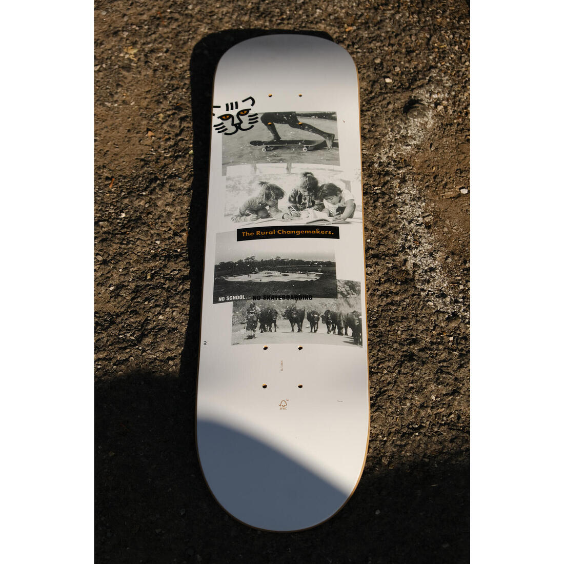PLANCHE DE SKATE EN ERABLE DK120 "RURAL CHANGEMAKERS" TAILLE 8"