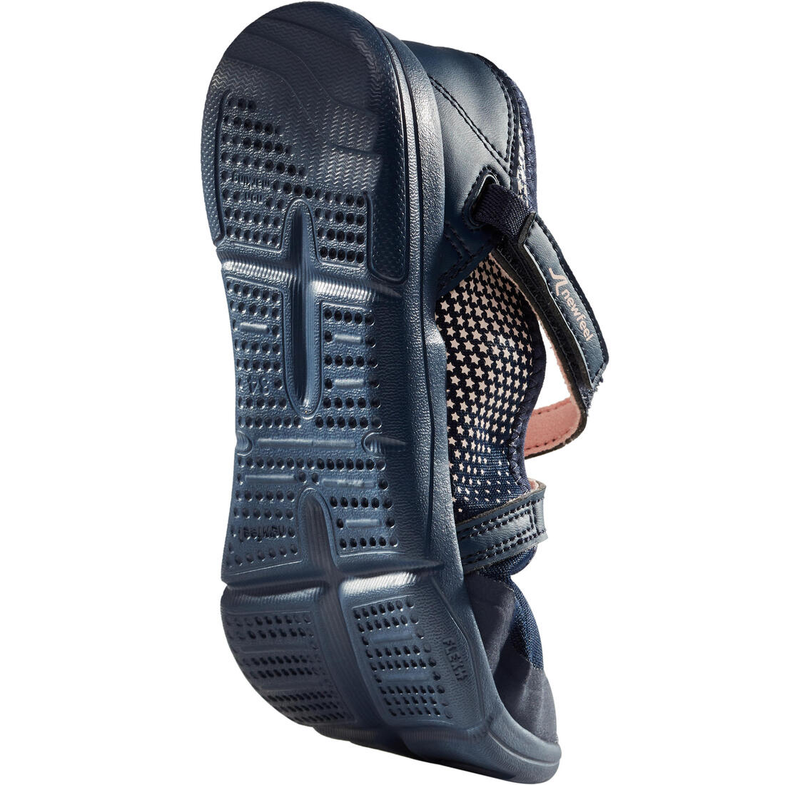 Ballerines à scratch enfant - PW 160 BR'EASY JR corail du 28 au 39